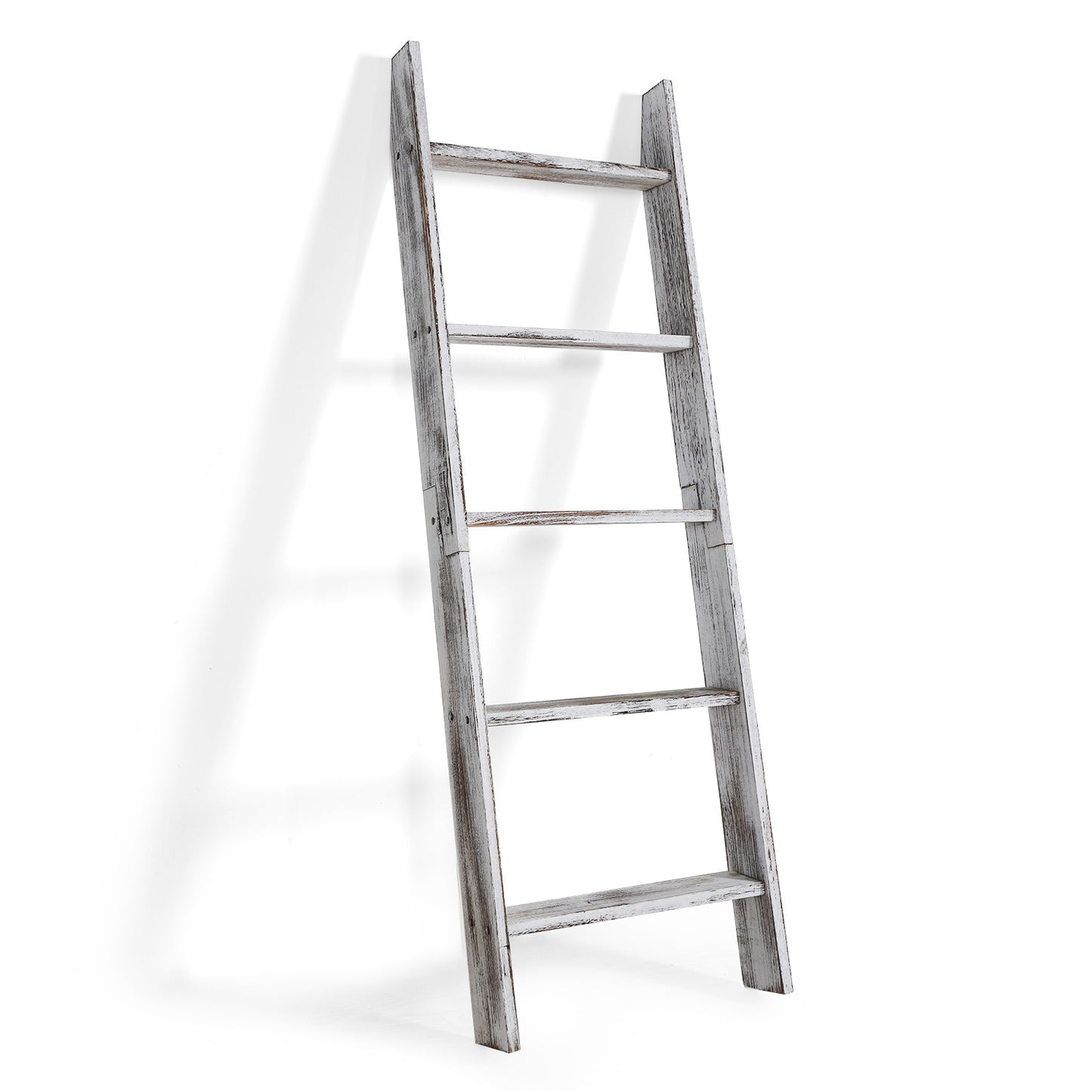Rustic Decorative Blanket/Towel Storage Display Ladder Rack