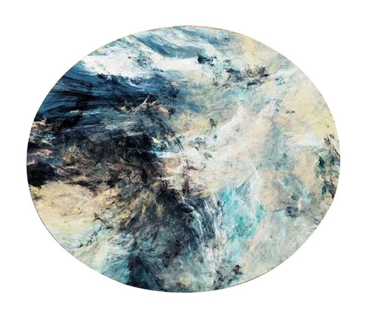[C] Stylish Round Area Rug Chair Mat Living Room Bedroom Carpet