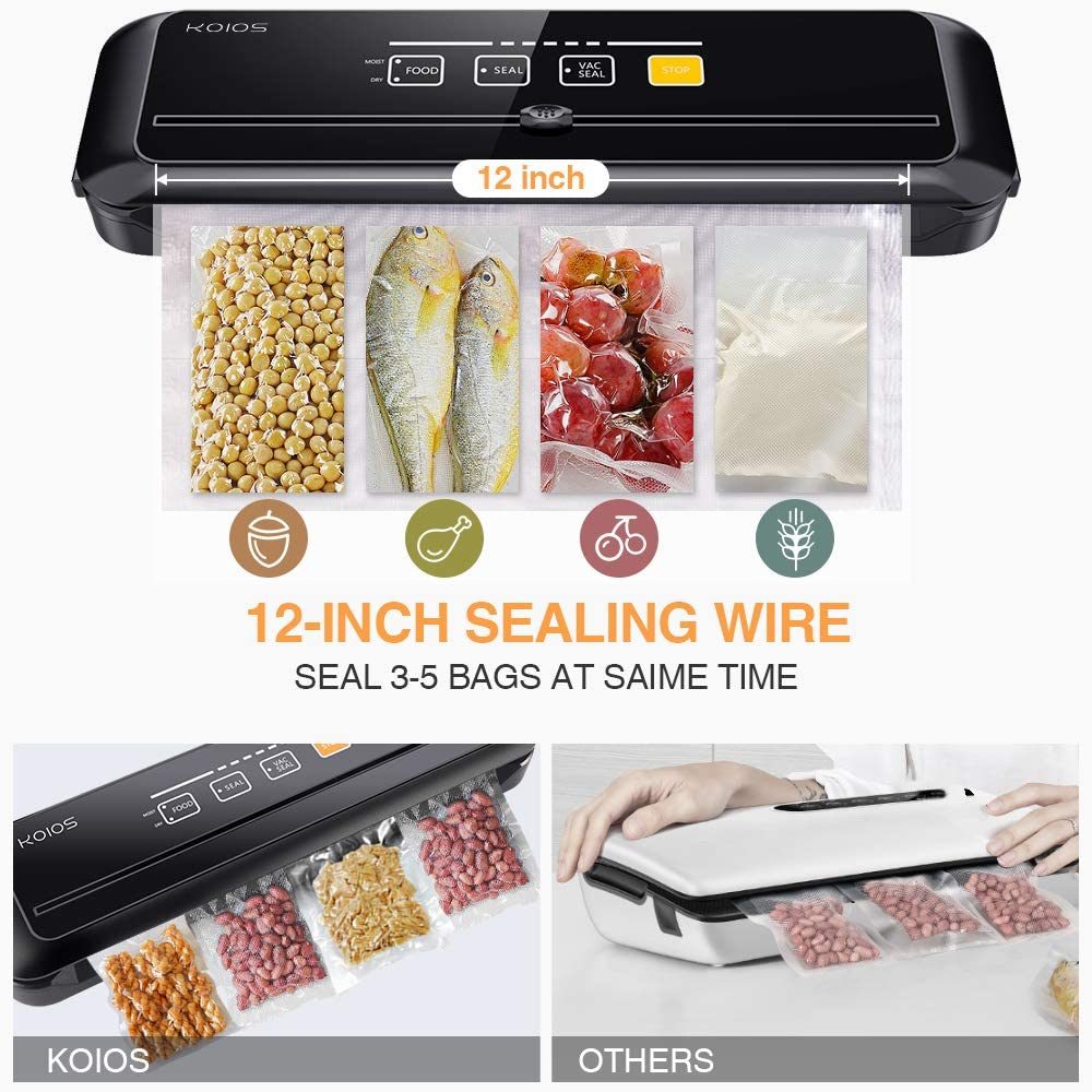 KOIOS Vacuum Sealer Machine, 86Kpa Automatic Vacuum Air Sealing System