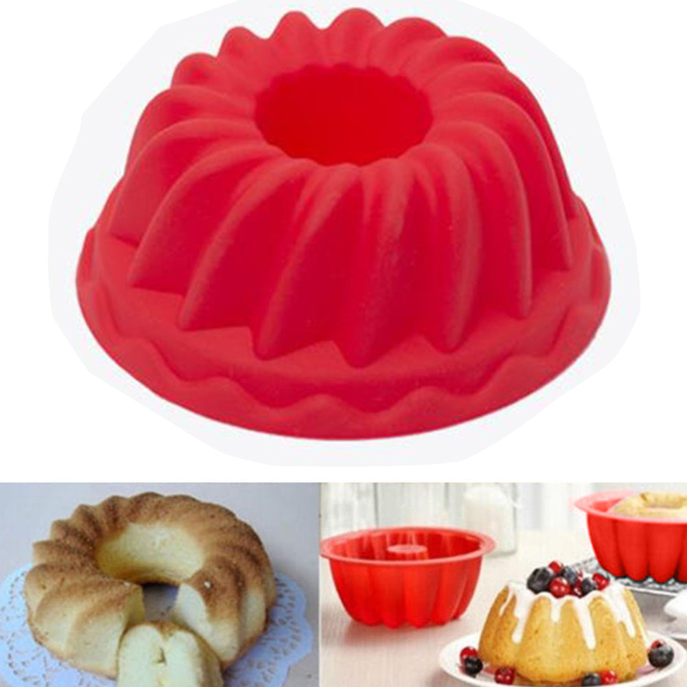 Spiral Ring Cooking Silicone Mold Bakeware