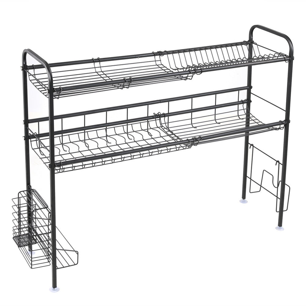 Over Sink Dish Rack, 2 Tier Stainless Steel Dish Rack