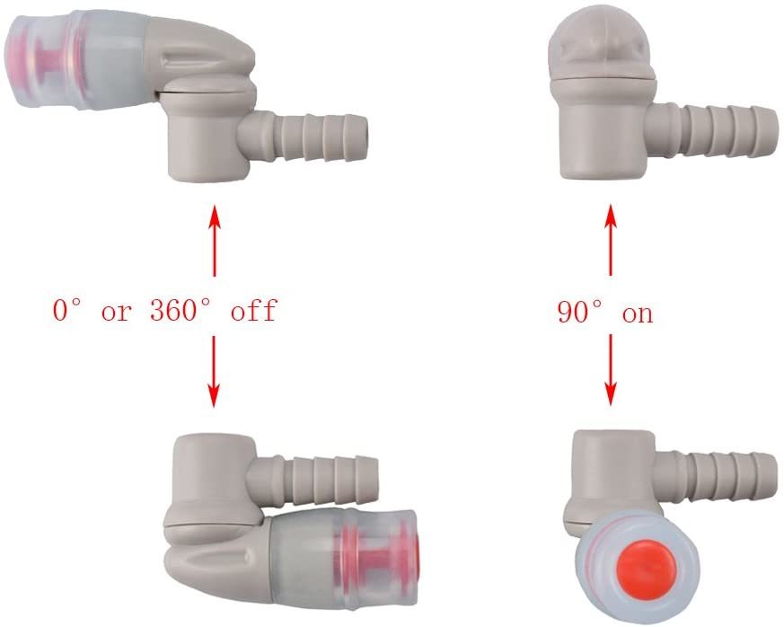ON-Off Switch Bite Valve Tube Nozzle Replacement for Water Bladder