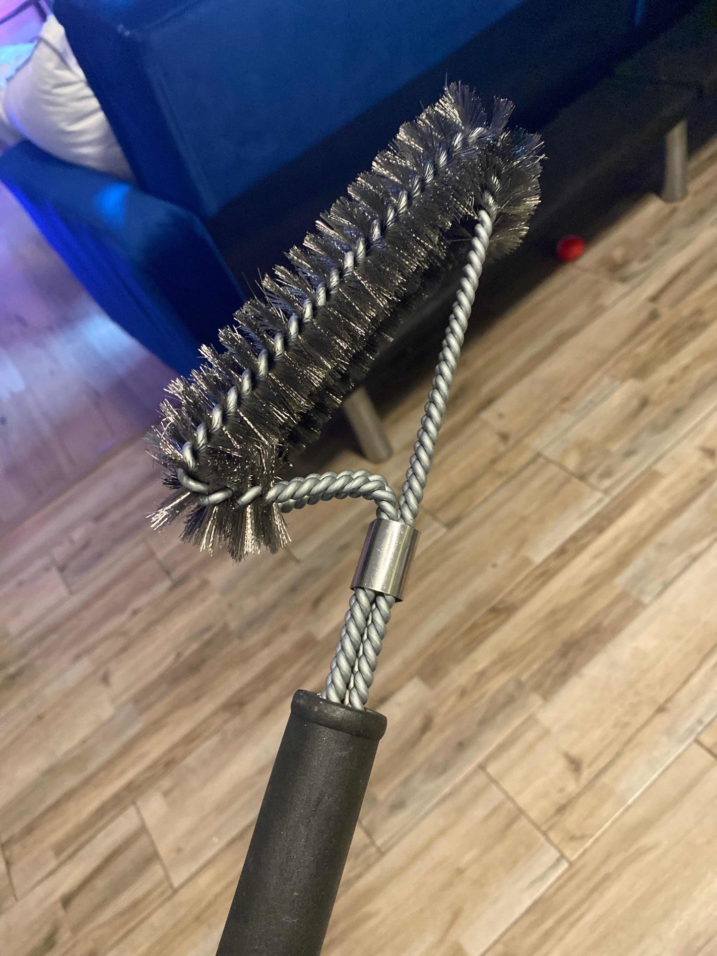 BBQ barbecue brush, 18 inch three wire oven brush grill brush