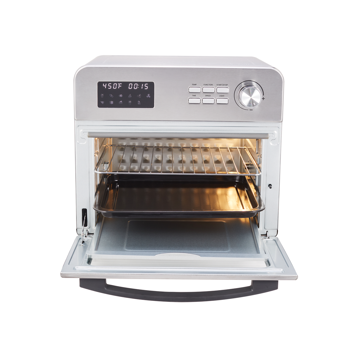 Air Fryer Toaster Oven, 24Quart LCD Countertop Convection