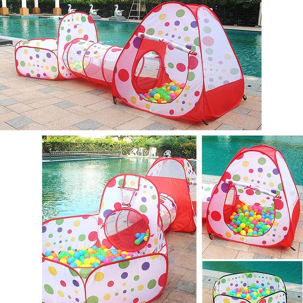 Play Tent Set and Kids Tent with Tunnel