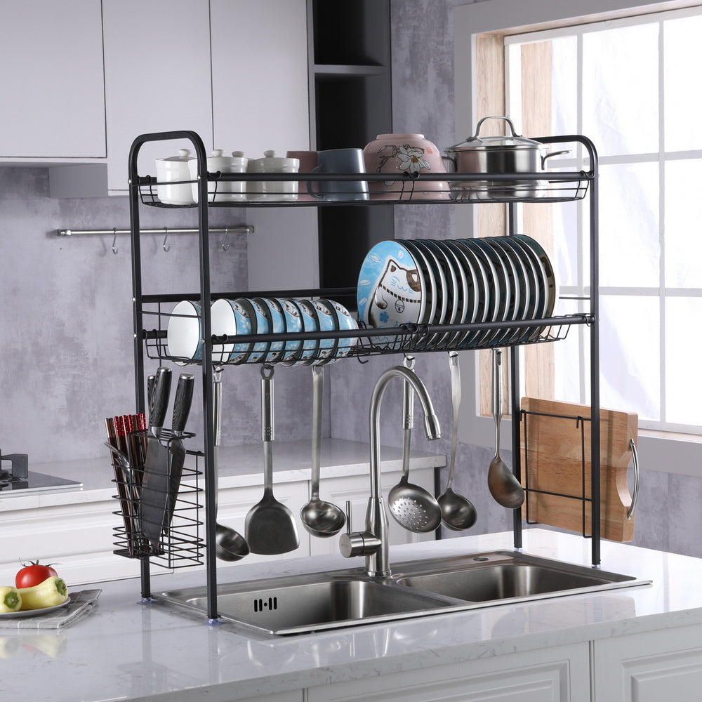 Over Sink Dish Rack, 2 Tier Stainless Steel Dish Rack