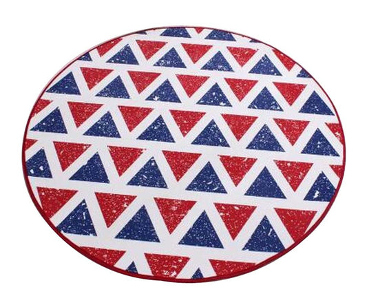 [Triangle] Stylish Round Area Rug Chair Mat Living Room Bedroom Carpet