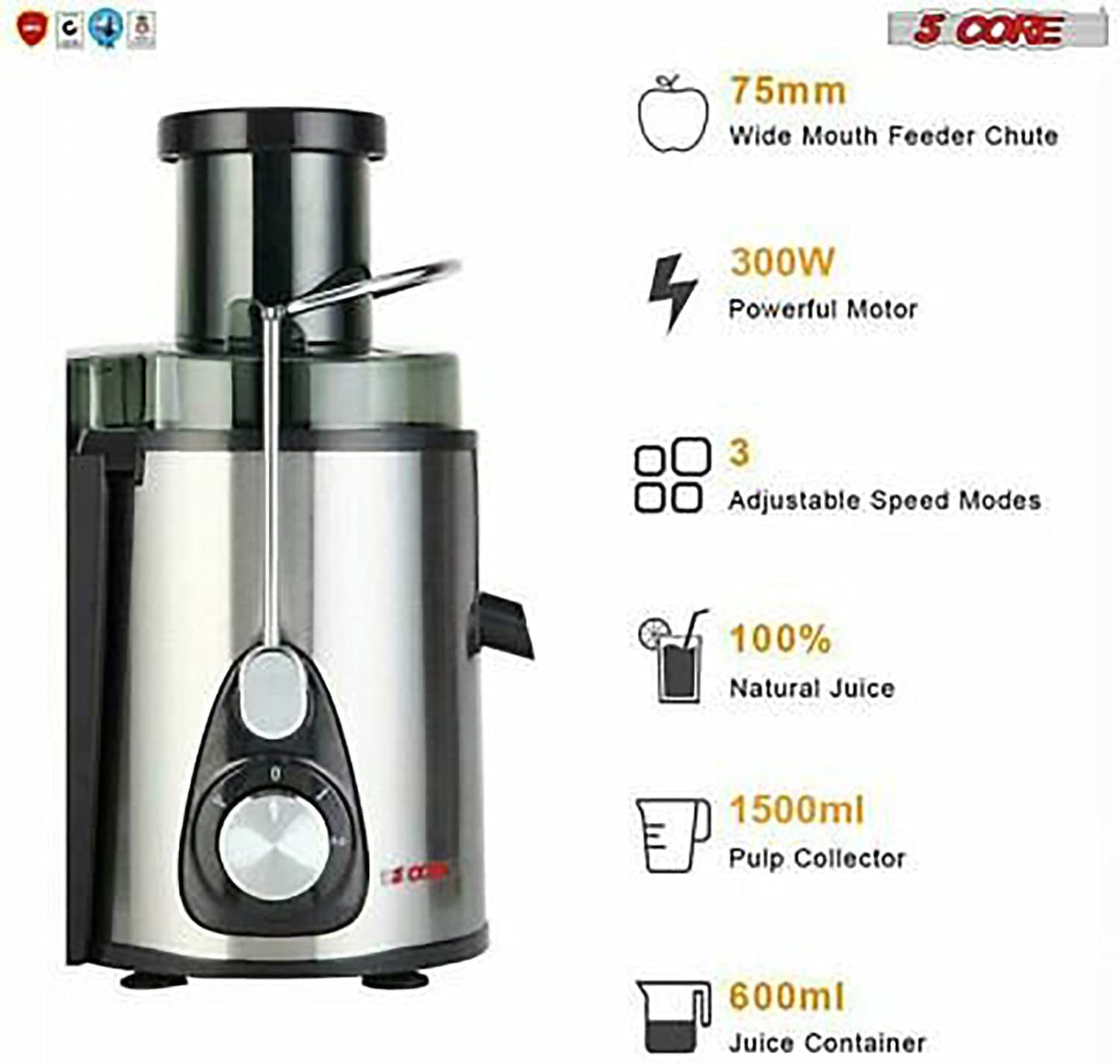 Easy Juicer with Wide Mouth