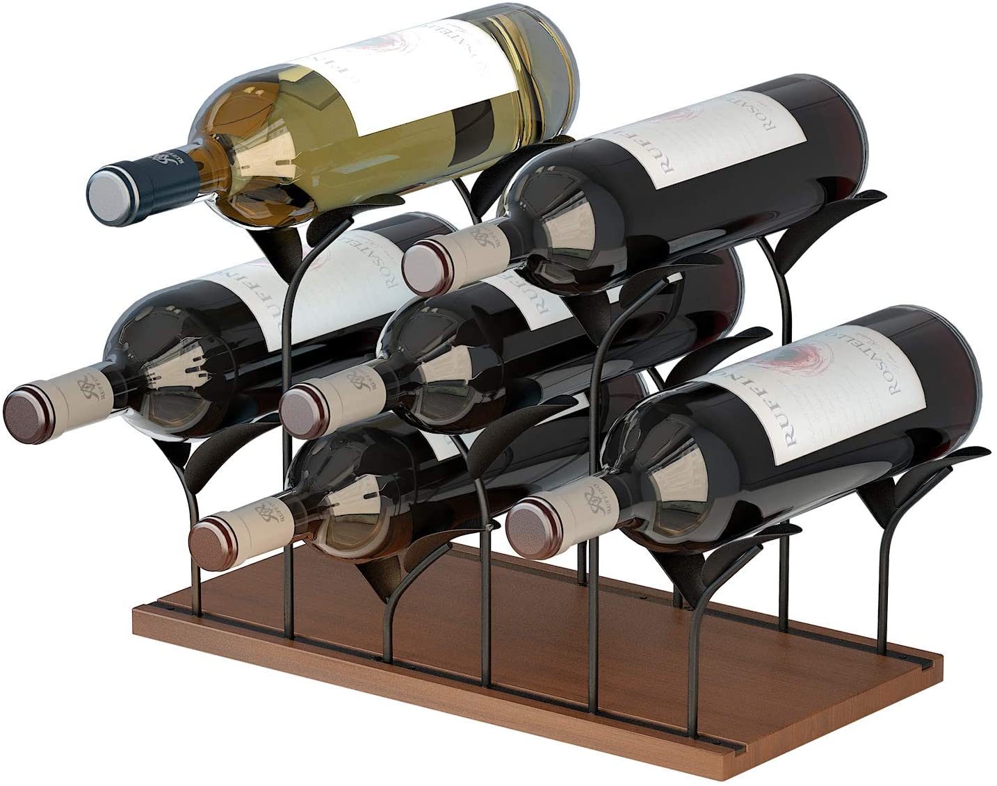 Mecor Countertop Wine Rack for 6 Bottles