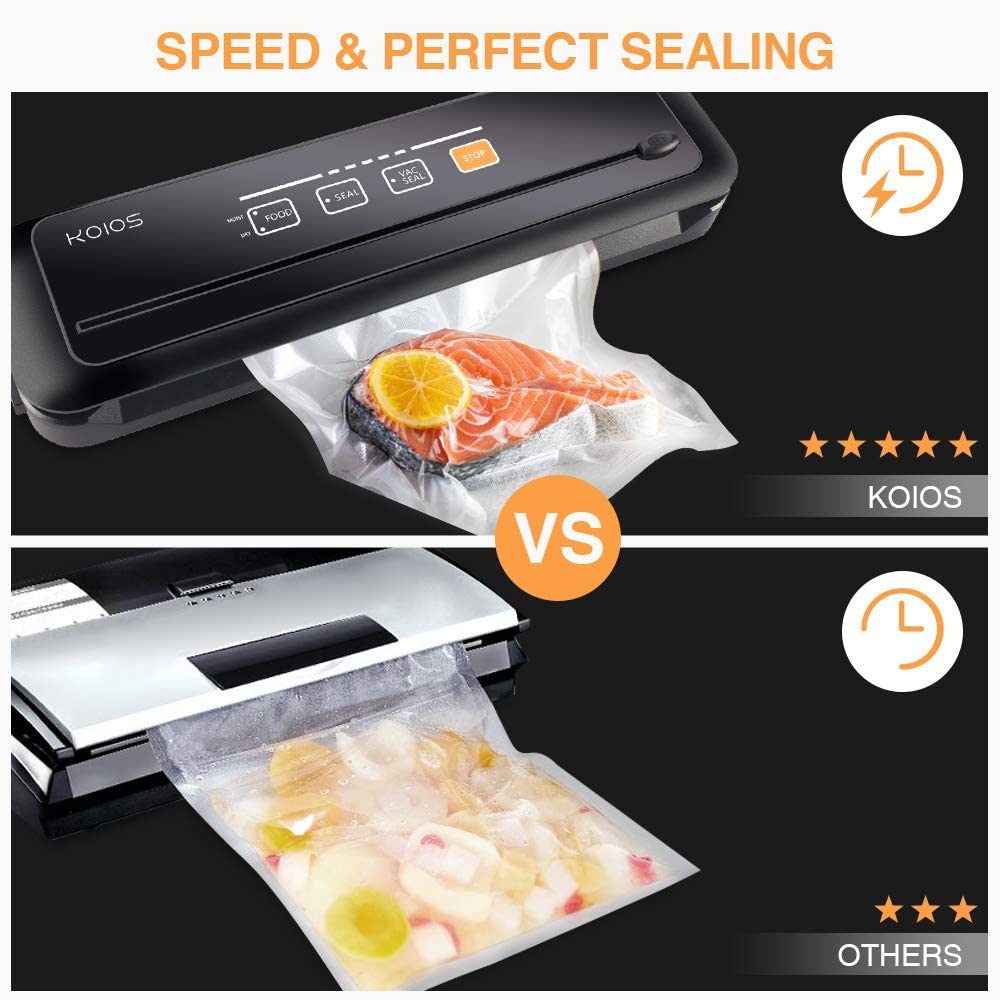 KOIOS Vacuum Sealer Machine, 86Kpa Automatic Vacuum Air Sealing System
