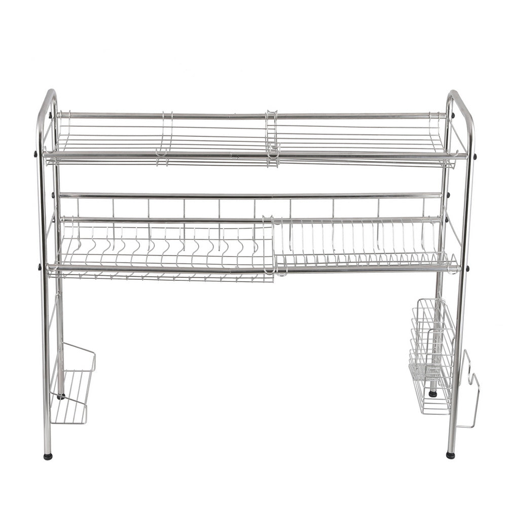 Over Sink Dish Rack, 2 Tier Stainless Steel Dish Rack
