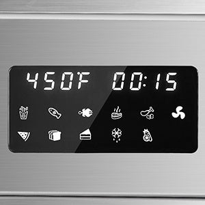 Air Fryer Toaster Oven, 24Quart LCD Countertop Convection
