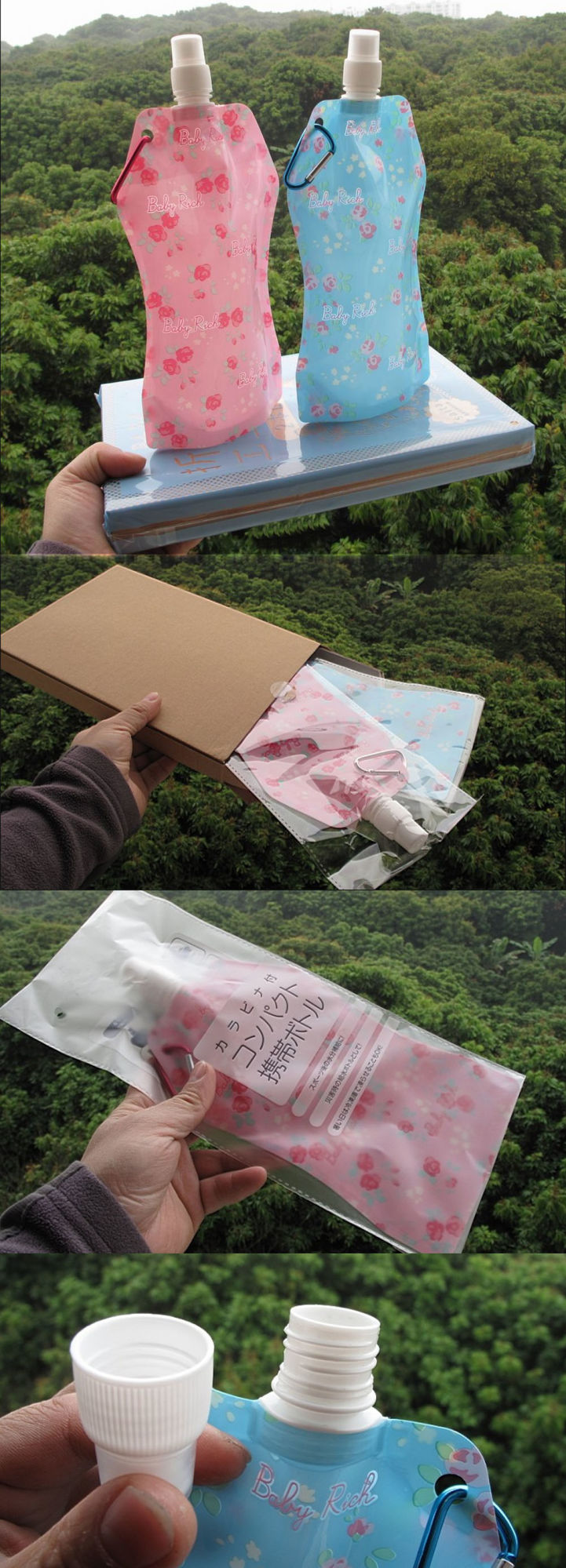 [PINK] Creative SAKURA Anti-Bottle Hiking/Camping/Sport Water Bag