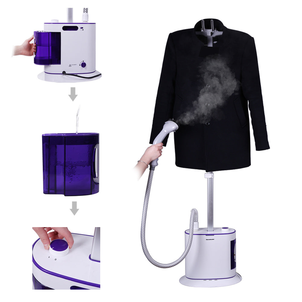 Standing Garment Steamer 1300W 1.8L Water Tank