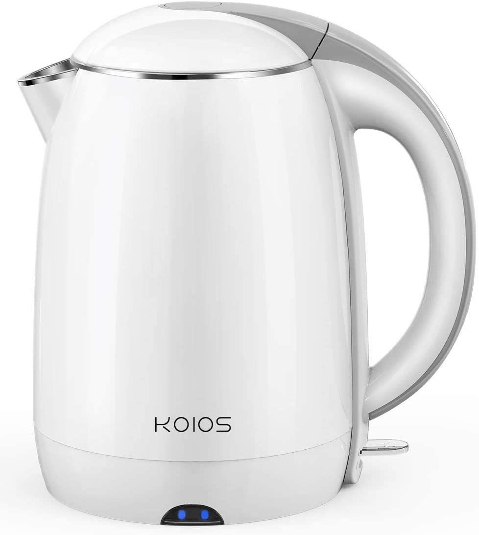 Stainless Steel Hot Water Boiler, Cool Touch Anti-Scald Double Wall Electric Tea Kettle