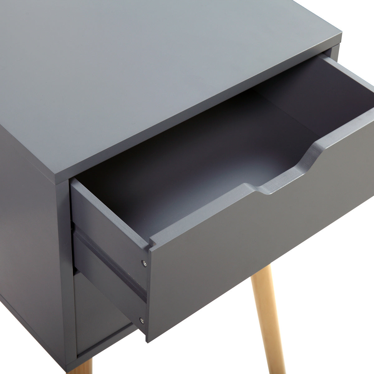 Double drawer bedside table