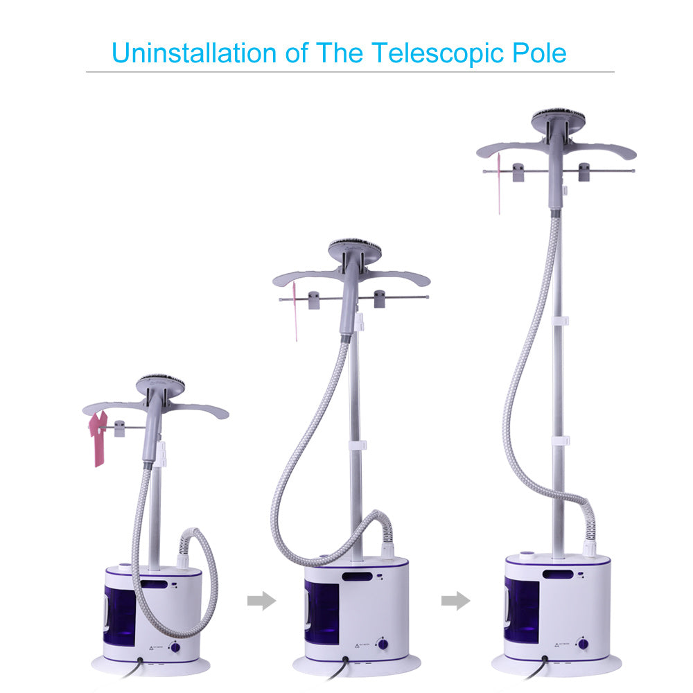 Standing Garment Steamer 1300W 1.8L Water Tank