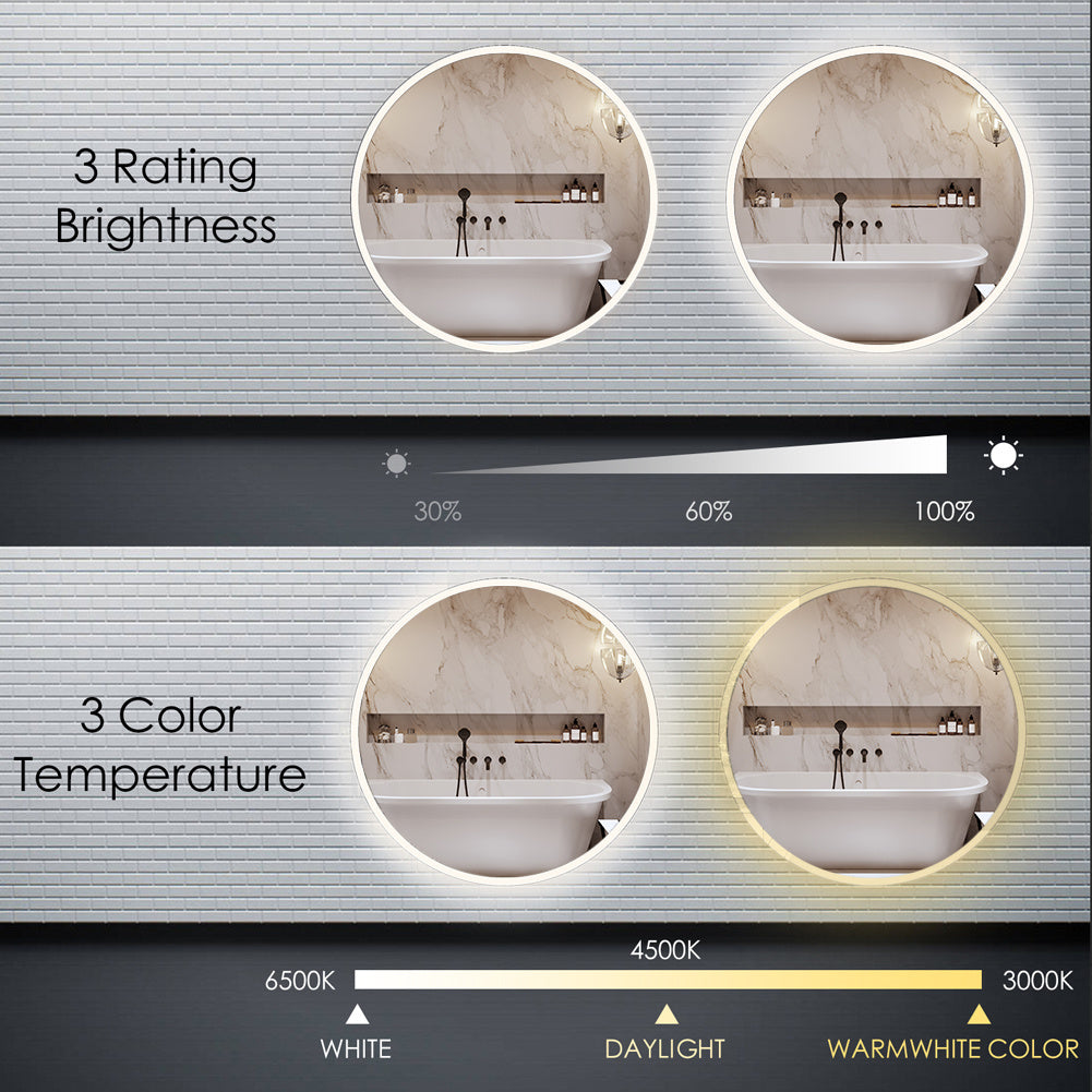 [PICK UP ONLY ]Round Acrylic Smart Mirror for make up the illuminated LED mirror