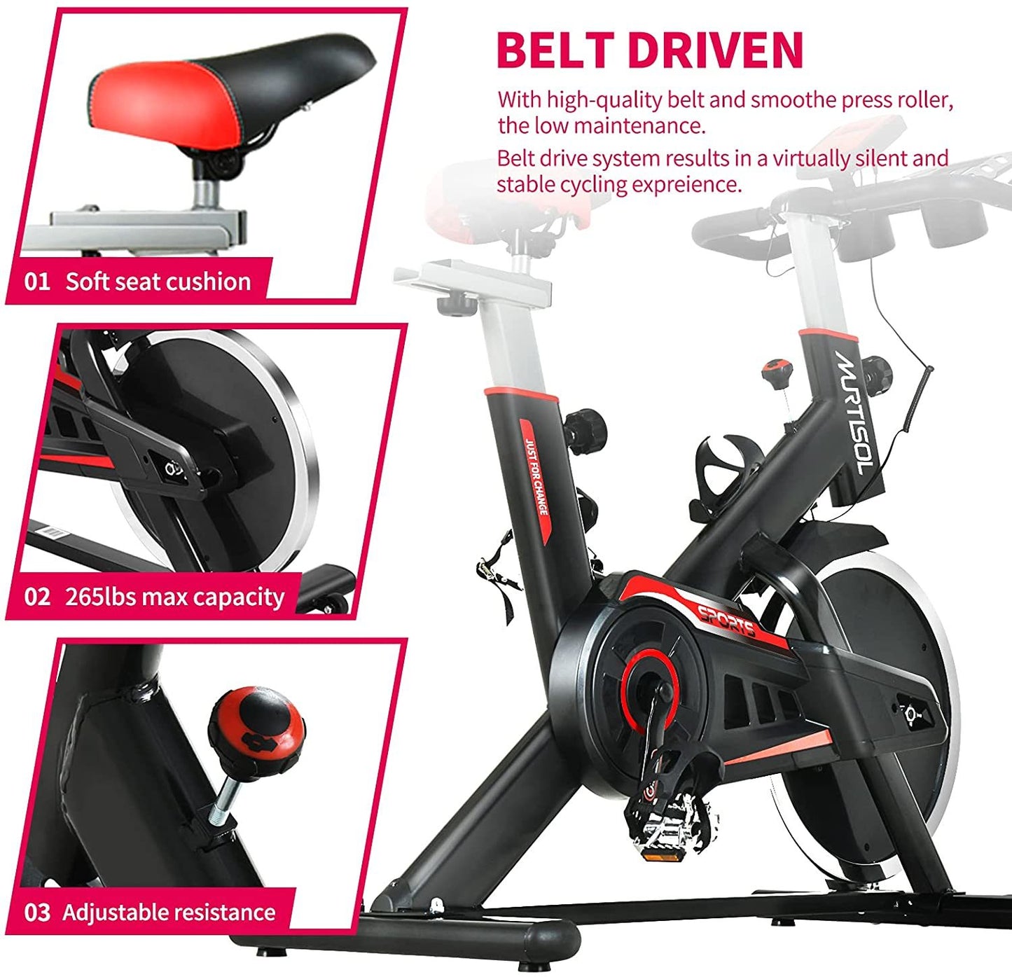 Murtisol Indoor Cycling Stationary Bike