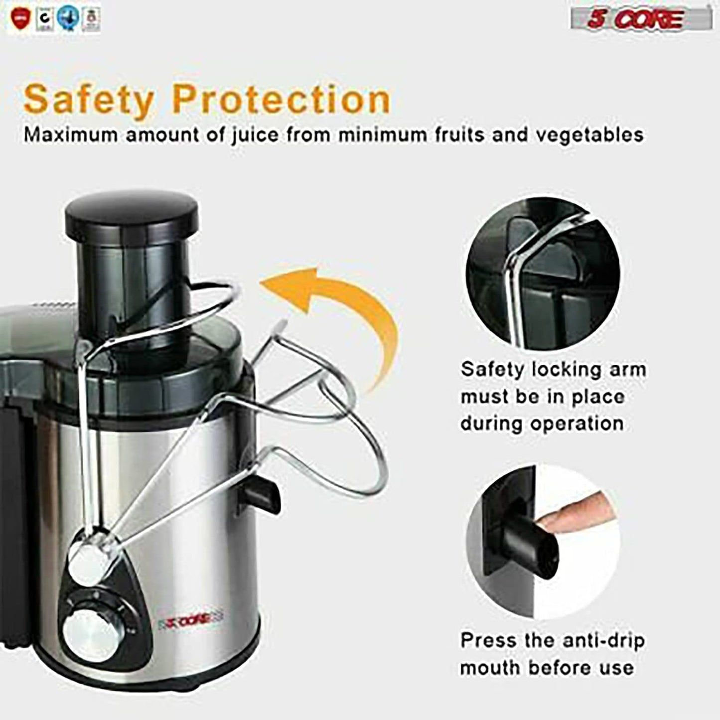 Easy Juicer with Wide Mouth