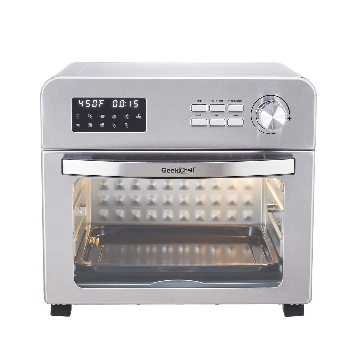 Air Fryer Toaster Oven, 24Quart LCD Countertop Convection