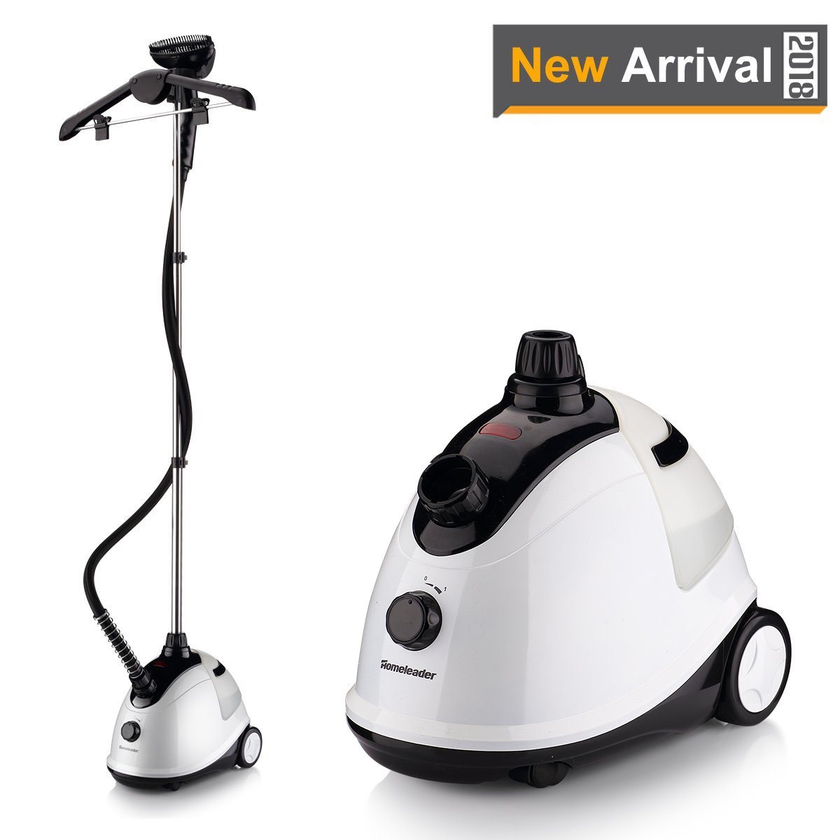 High Power Full Size Fabric Steamer with Fabric Brush and Garment Hanger