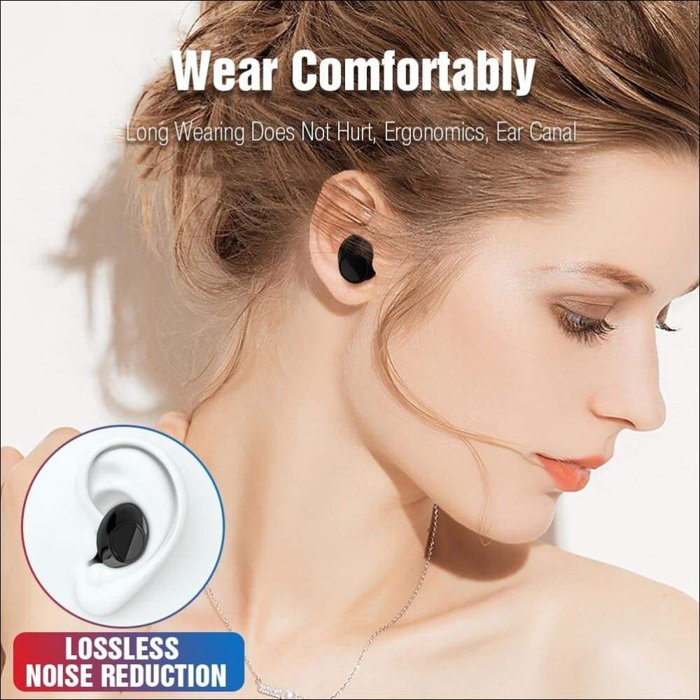 Ergonomic Stereo Wireless Earbuds