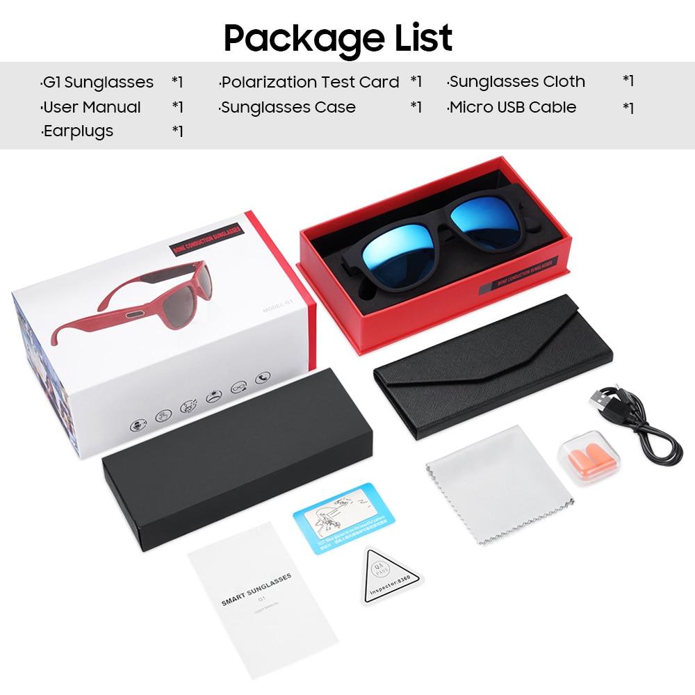 VIVIBEE Bone Conduction Music Sunglasses