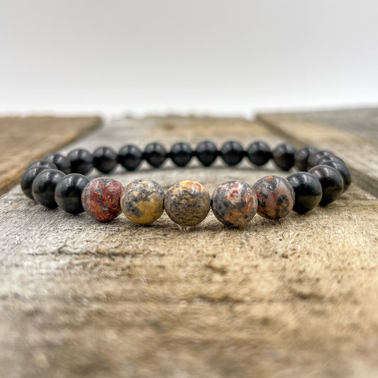 Grove - Leopard Skin Jasper & Blackwood