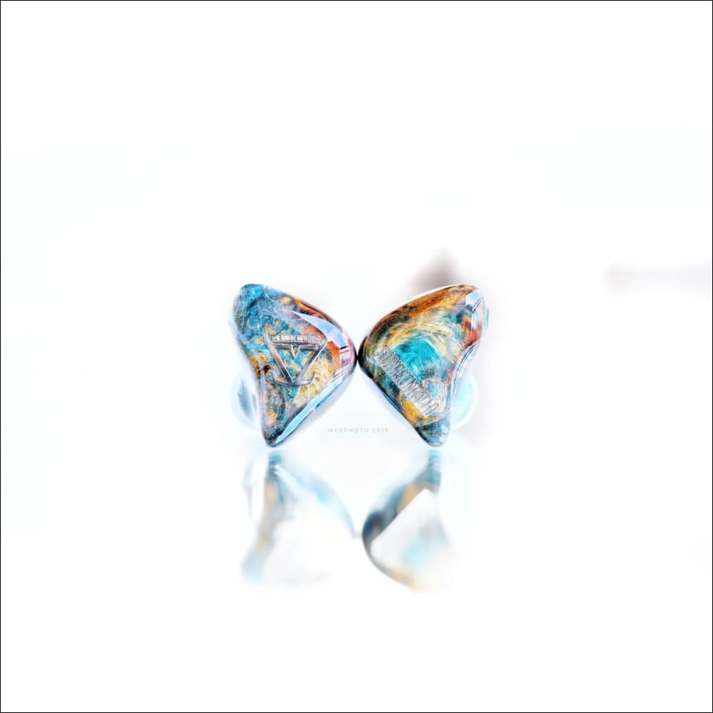 Polished Wood Designer Earbuds