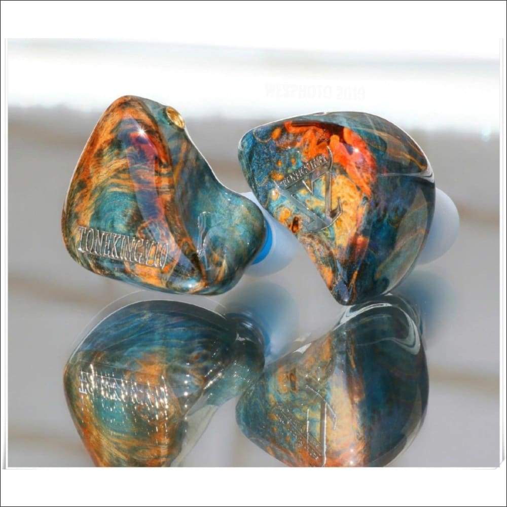 Polished Wood Designer Earbuds