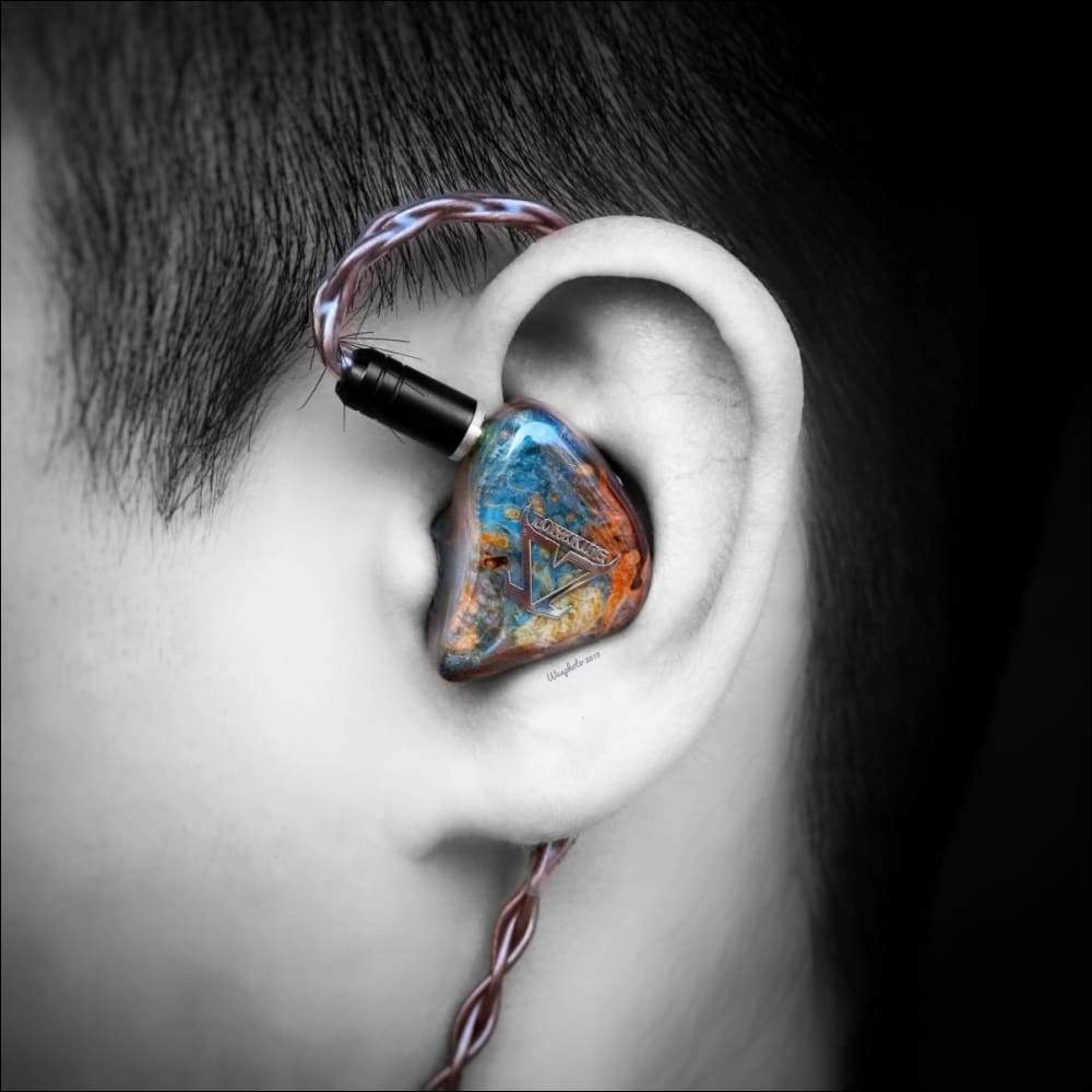 Polished Wood Designer Earbuds