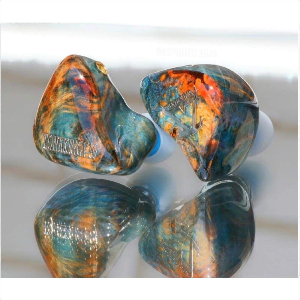 Polished Wood Designer Earbuds