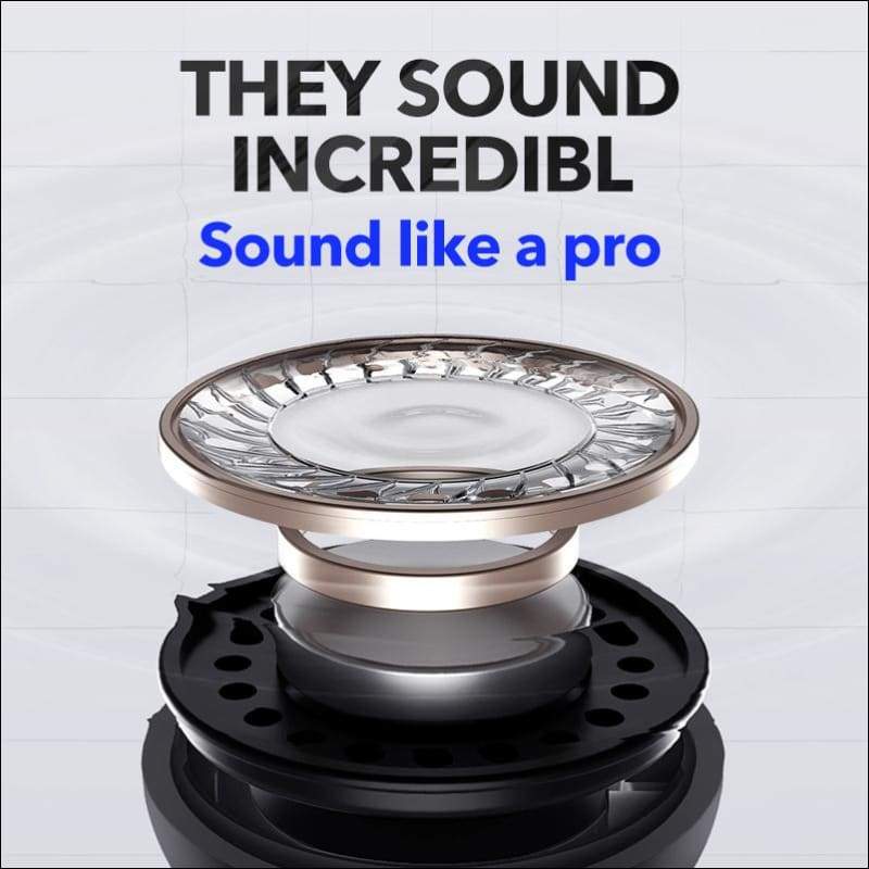 Stereo LED Waterproof Wireless Earbuds